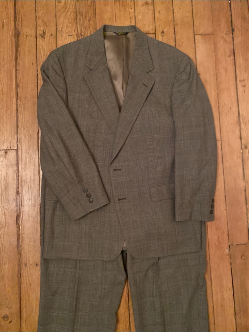Men's brown Glenn Plaid Two-Piece Suit Blazer & Trousers